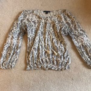 Paisley Long Sleeve Top